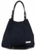 Kožené kabelka shopper bag Vittoria Gotti tmavě modrá V90047CH
